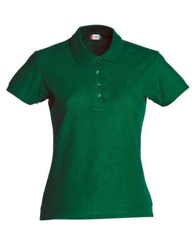 Polo Donna Basic Verde Bottiglia