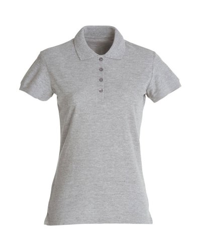 Polo Donna Basic Grigio Melange