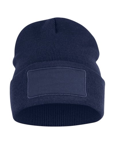 Berretto con risvolto Hubert Patch Blu