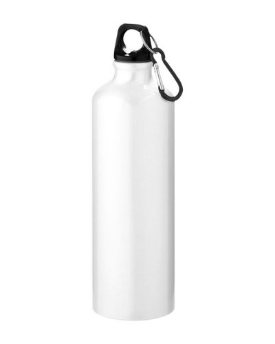 Borraccia Pacific in Alluminio BPA free con moschettone  770ml Bianco