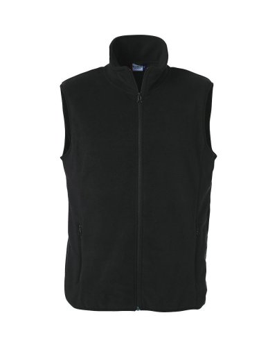 Gilet in Pile Basic Polar Nero