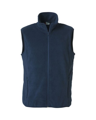 Gilet in Pile Basic Polar Blu