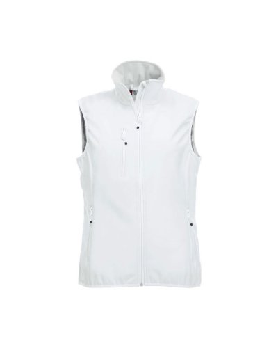 Gilet Basic Softshell donna Bianco
