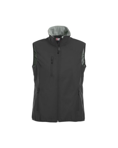 Gilet Basic Softshell donna Nero