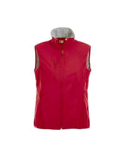 Gilet Basic Softshell donna Rosso