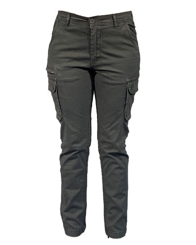 Pantalone France Lady multitasche elasticizzato Grey