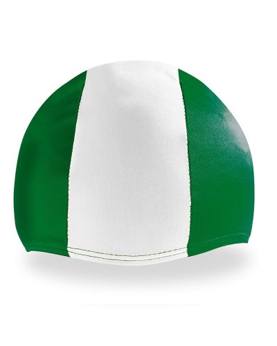 Cuffia Piscina Personalizzata Verde Scuro / Bianco