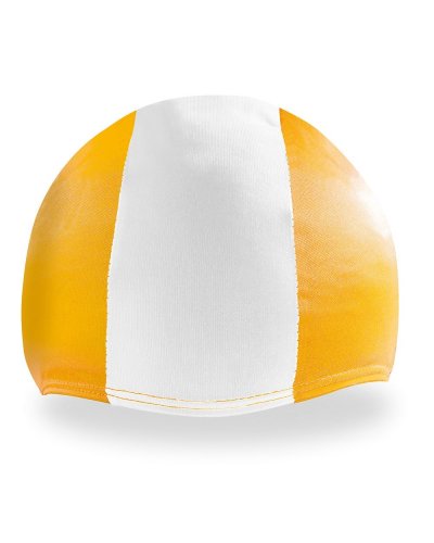 Cuffia Piscina Personalizzata Giallo  / Bianco