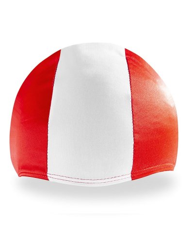Cuffia Piscina Personalizzata Rosso / Bianco