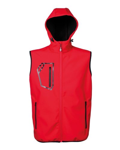 Gilet in softshell a 2 strati Stelvio Red