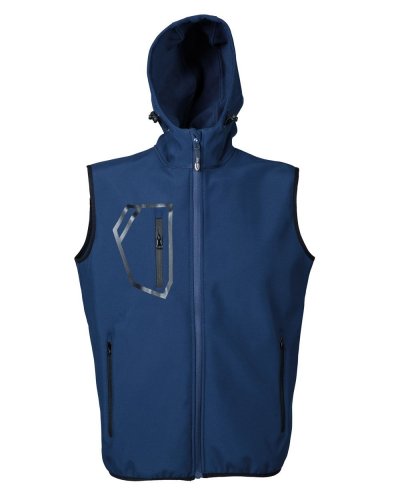 Gilet in softshell a 2 strati Stelvio Navy