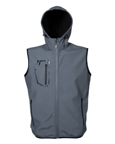 Gilet in softshell a 2 strati Stelvio Grey
