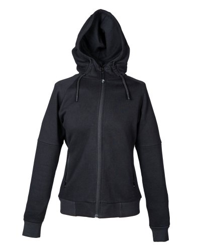 Felpa con zip intera e cappuccio Cleveland Lady Black