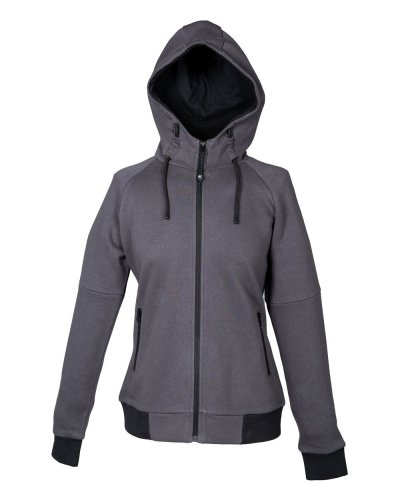 Felpa con zip intera e cappuccio Cleveland Lady Dark grey