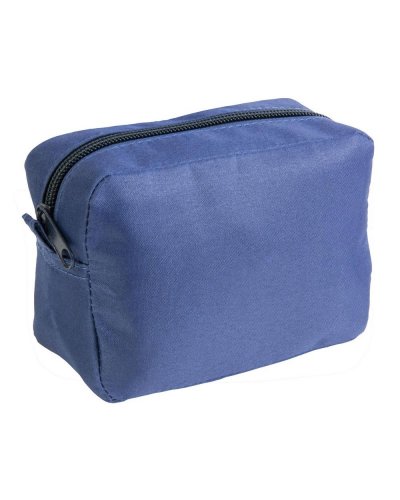 Beauty case in microfibra Blu scuro
