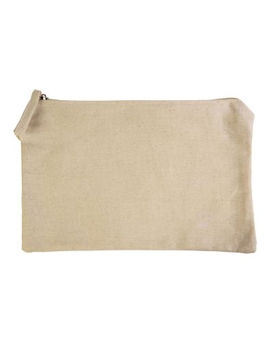 Beauty case in cotone naturale 24 x 16 cm Naturale