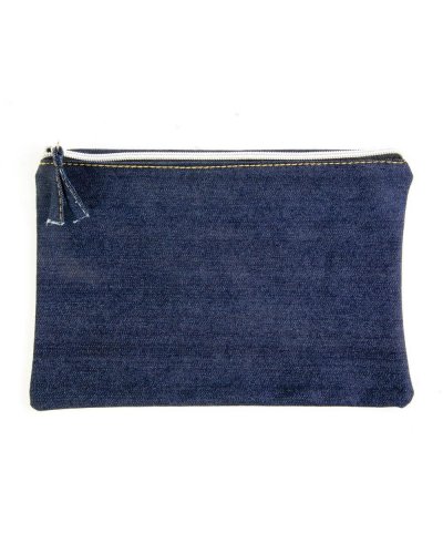 Pochette in denim con zip Jeans