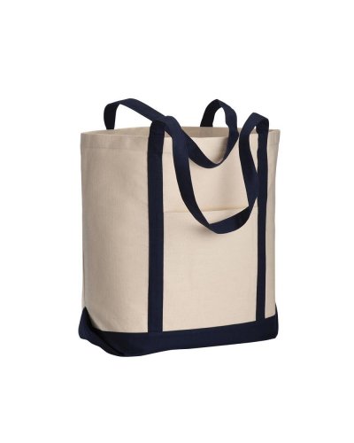 Shopper in cotone organico Blu scuro