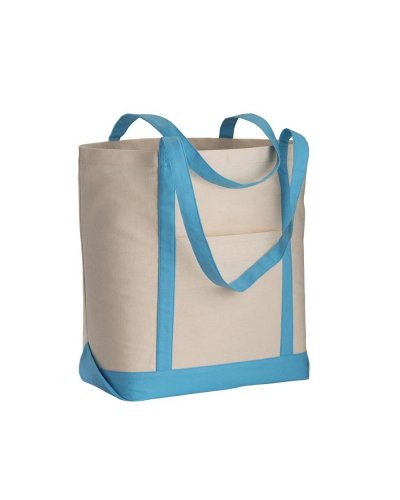 Shopper in cotone organico Celeste