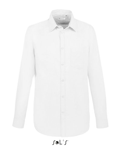 Camicia oxford manica lunga Boston fit Bianco