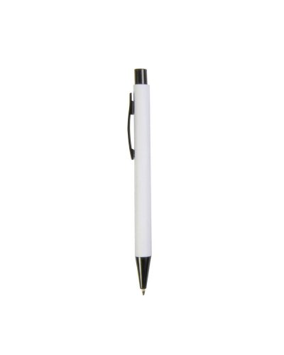 Penna in plastica con clip in metallo