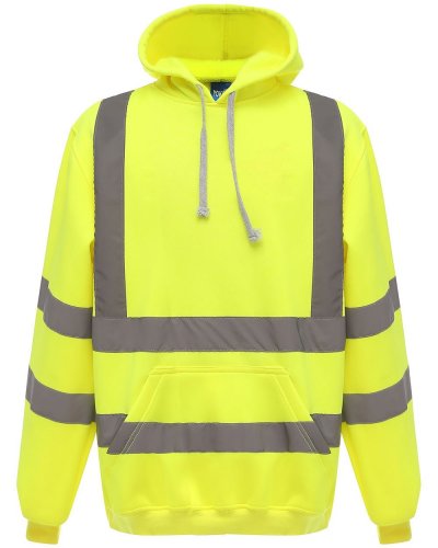 Felpa con cappuccio Hoodie Fluo Hi-Vis-Yellow
