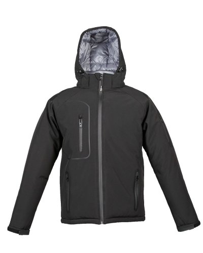 Giubbino imbottito in softshell a tre strati Cervinia Man Black