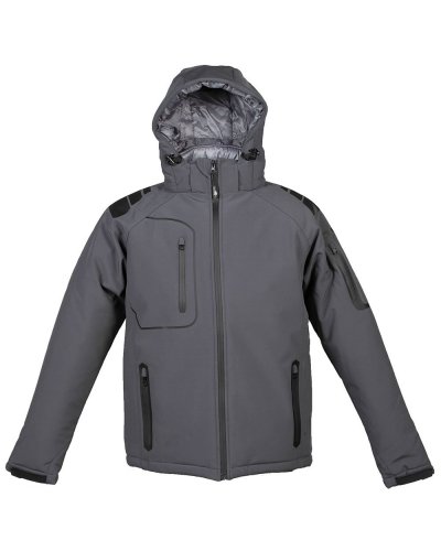 Giubbino imbottito in softshell a tre strati Cervinia Man Grey