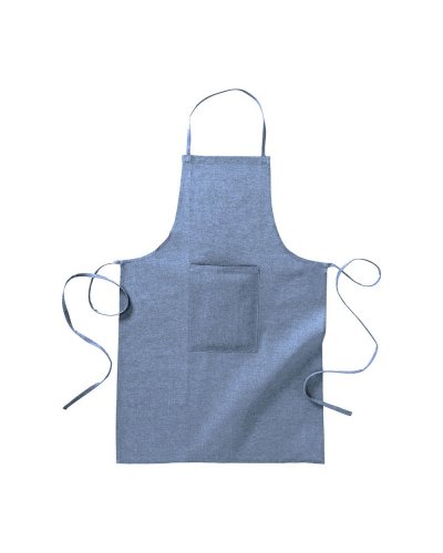 Grembiule lungo in cotone riciclato Blu Royal