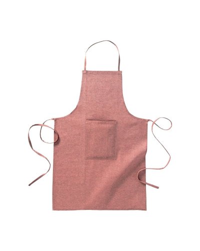 Grembiule lungo in cotone riciclato Rosso