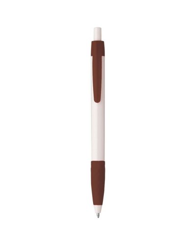 Penna sfera a scatto in plastica Marrone