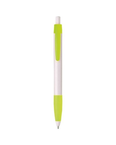 Penna sfera a scatto in plastica Verde Lime