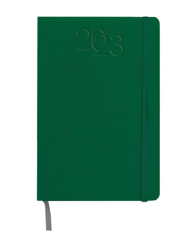 Agenda Settimanale 15 x 21 con elastico Verde
