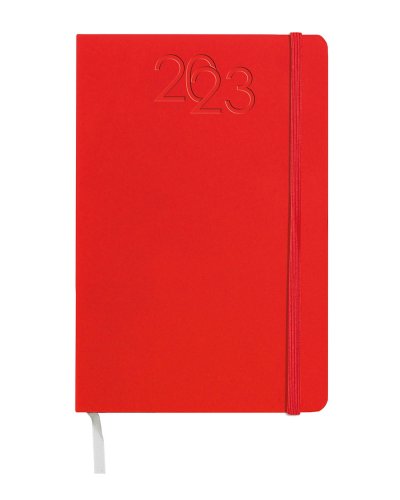 Agenda Settimanale 15 x 21 con elastico Rosso