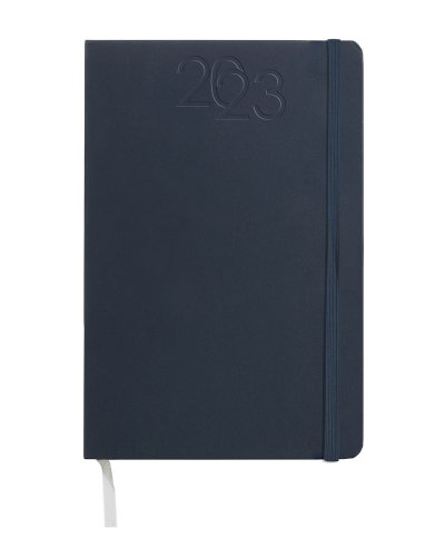 Agenda Settimanale 15 x 21 con elastico Blu scuro