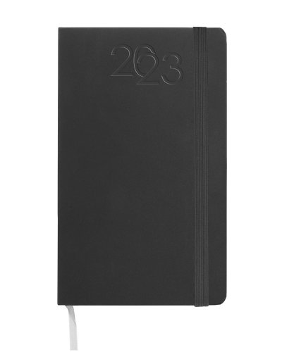 Agenda Settimanale in PVC e Cartone Nero