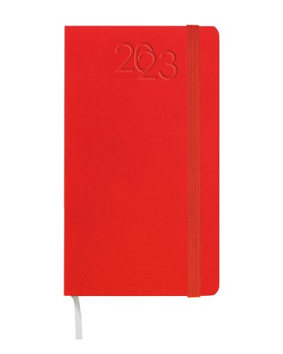 Agenda Settimanale in PVC e Cartone Rosso