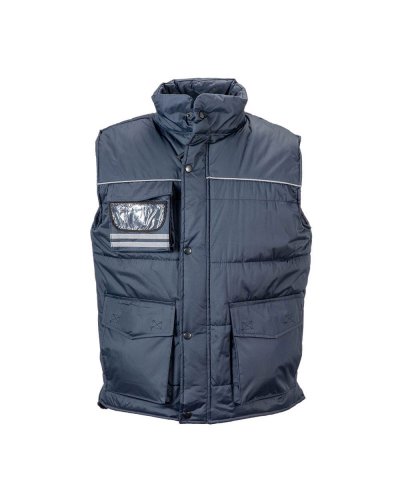 Gilet da lavoro con profili catarifrangenti Blu scuro
