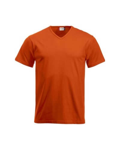 T-shirt in cotone con scollo a V