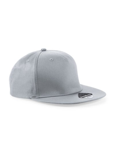 Cappellino 5 Panel Snapback Rapper Light grey