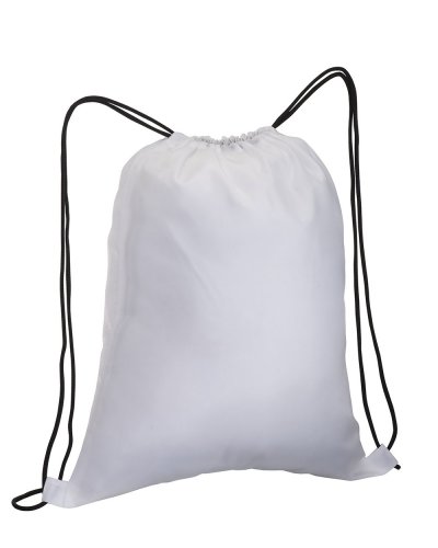 Zainetto con tasca colorata con zip Bianco