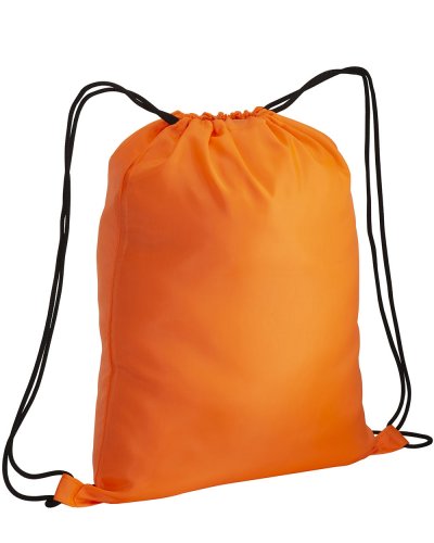 Zainetto con tasca colorata con zip Arancione