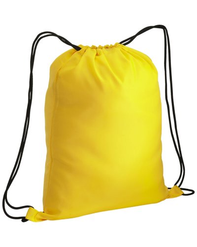 Zainetto con tasca colorata con zip Giallo