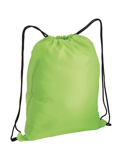 Zainetto con tasca colorata con zip Verde mela