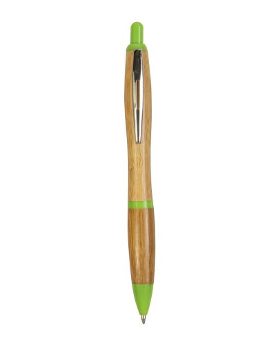 Penna a scatto in bamboo Verde mela