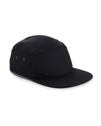 Cappellino Canvas 5 pannelli Black