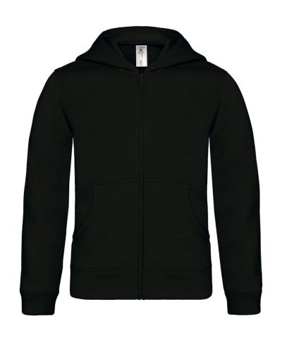 Hooded Full Zip /Kids Black