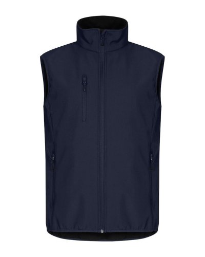 Gilet Basic Softshell Blu scuro