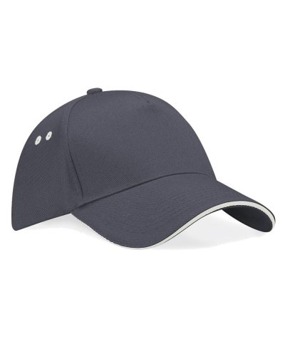 Cappellino Ultimate 5 panel - visiera "sandwich" Graphite grey/oyster grey