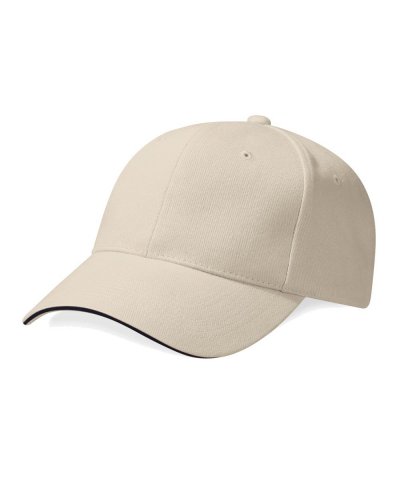 Cappellino Pro-Style cotone pesante Stone/french navy